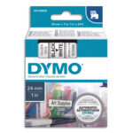 DYMO Ruban D1 Noir/Blanc 24mm x 7m pour LM300