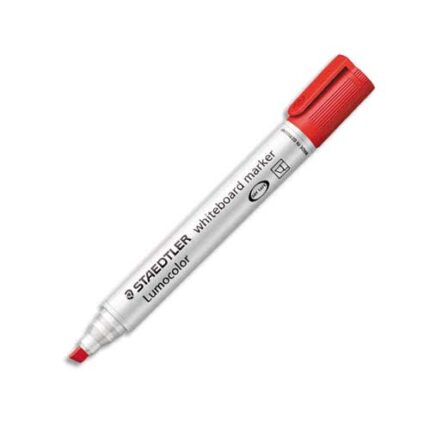 STAEDTLER Marqueur effaçable à sec pour tableau Blanc pointe biseau encre à base d'alcool Rouge 351B