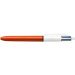 BIC Stylo bille 4 couleurs rétractables Classique. Pointe Fine (0,8 mm). Corps Orange – Image 2