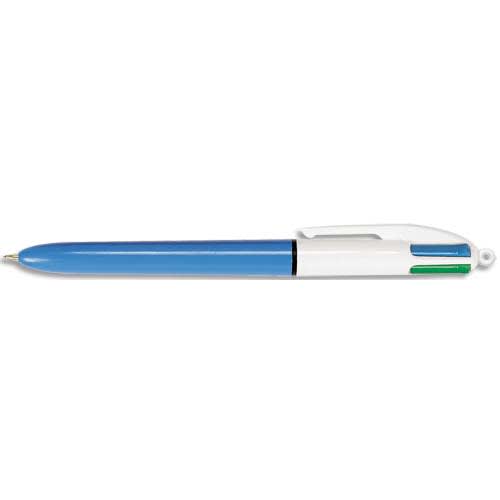 646153_d1.jpg BIC Stylo bille 4 couleurs rétractables Classique. Pointe Moyenne (1,0 mm). Corps bleu – Image 1