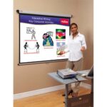 NOBO Ecran de projection mural, 200 x 151 cm