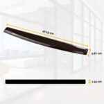 FELLOWES Repose-poignet pour clavier gel crystal Noir - 9112201 – Image 2