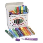 O'COLOR Pot de 50 tubes de 10 ml de colle gel pailletée