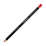 STAEDTLER Boîte de 12 crayons marqueur à sec permanent, toutes surfaces, coloris Rouge GLASOCHROM