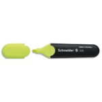 SCHNEIDER Surligneur JOB 150 (rechargeable) pointe biseautée, encre Jaune