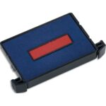 TRODAT Blister 3 recharges 6/4750 pour appareils 4750/4755/4941. Bicolore Bleu et Rouge