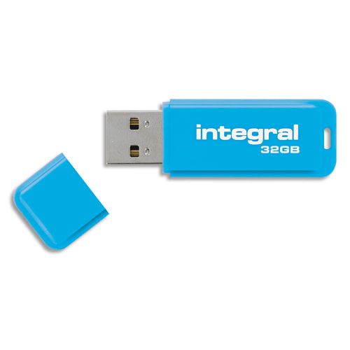 704617_d1-1.jpg INTEGRAL Clé USB 3.0 Neon 32Go Bleue INFD32GBNEONB3.0 – Image 1