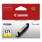 CANON Cartouche Jet d'encre CLI-571 Jaune 0388C001AA