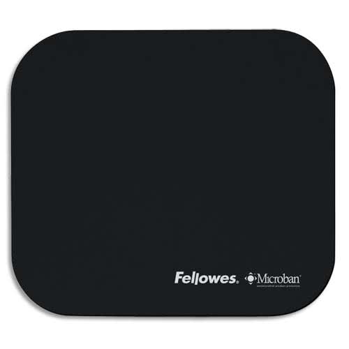 705341_d1-1.jpg FELLOWES Tapis de souris antibactérien Noir Microban 5933907 – Image 1