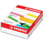 STABILO Boîte de 20 recharges pour surligneur Boss Original. Couleurs panachées