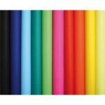 CLAIREFONTAINE Rouleau de 10 feuilles affiche couleur 75g 60x80 cm couleurs assorties