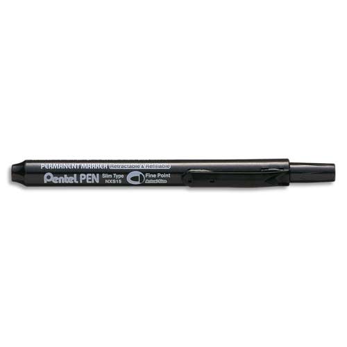 727084_d1.jpg PENTEL Marqueur permanent rétractable NXS15 Noir – Image 1