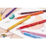 BIC KIDS Evolution Triangle ECOlutions Crayons de couleur Triangulaires - Assortis, Pot à Crayons de 48 – Image 3