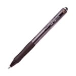 UNI-BALL Stylo bille rechargeable pointe large rétractable encre Noire corps avec grip LAKNOCK