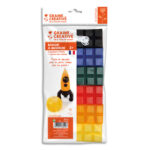 GRAINE CREATIVE Lot de 6 plaques de cire à modeler 240g de teintes Vives