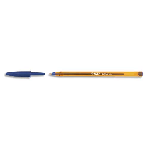 759993_d1.jpg BIC Ecriture Cristal Original Stylos-Bille Pointe Fine (0,8 mm) - Encre De Couleur Bleue – Image 1