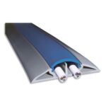 VISO Protège-câbles souple Gris longueur 3 mètres - 66 x 15 mm / ouverture 12 x 19 mm