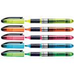 STABILO NAVIGATOR surligneur pointe biseautée - Pochette de 4 surligneurs fluo - Jaune/Vert/Orange/Rose – Image 2