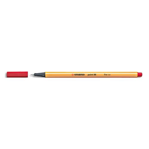 790999_d1.jpg STABILO point 88 stylo-feutre pointe fine (0,4 mm) - Rouge – Image 1