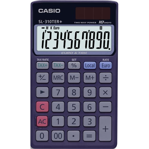 826910_d1-1.jpg CASIO Calculatrice de poche 10 chiffres 310TER CSCALSL310TERB – Image 1