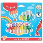 MAPED Feutres COLOR'PEPS JUMBO x12 Boîte Carton