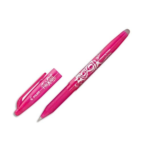 855272_d1.jpg PILOT Stylo bille encre gel qui s'efface à l'aide de la gomme en bout de stylo FriXion coloris Rose – Image 1