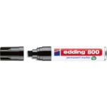 EDDING Marqueur Edding 800 permanent, corps alu - pointe biseautée- coloris Noir