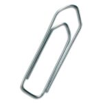 PERGAMY Boîte de 100 attaches-lettres 32mm en acier galvanisé et bout chevron