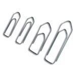 PERGAMY Boîte de 1000 attaches-lettres 25mm en acier galvanisé et bout chevron