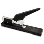 PERGAMY Agrafeuse grande puissance coprs métal. Agrafes n°23. Capacité 100 feuilles. Coloris Noir.