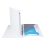 EXACOMPTA Classeur personnalisable KREACOVER en polypropylène, 4 anneaux 15mm, pour A4, coloris Blanc – Image 2