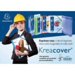 EXACOMPTA Classeur personnalisable KREACOVER en polypropylène, 4 anneaux 30mm, pour A4+ coloris Assortis – Image 4
