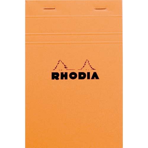 017993_d1-1.jpg RHODIA Bloc de direction couverture Orange 80 feuilles (160 pages) format A5 réglure 5x5 – Image 1