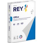 REY Ramette 500 feuilles papier Très Blanc OFFICE A4 80g CIE 166 copieur, Laser, jet d'encre