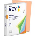 REY Ramette 500 feuilles papier couleur pastel ADAGIO Saumon pastel A4 80g