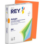 REY Ramette 500 feuilles papier couleur intense ADAGIO Orange intense A4 80g