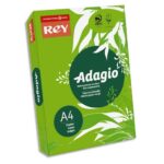 REY Ramette 500 feuilles papier couleur intense ADAGIO Vert intense A4 80g