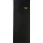 BREPOLS Agenda Janvier à Décembre LIMA Banquier 1 Volume 125, relié, sextilingue, 15x34cm, noir