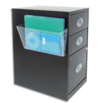 DEFLECTO Corbeille murale magnétique A4 transparente