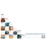 CBG Sous-mains Mosaïque perpétuel,de Janvier à Décembre, 25 feuilles - format : 54 x 38,5 cm