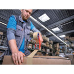 TESA Adhésif d'emballage en PVC colle caoutchouc naturel 65 microns - H50 mm x L66 mètres Havane – Image 2