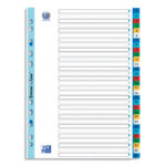 OXFORD Intercalaire numérique 31 positions en polypropylène 12/100e. Format A4. Coloris assortis