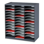 PAPERFLOW Trieur 36 cases Noir Gris pour document A4