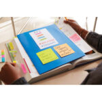POST-IT Lot de 12 blocs repositionnables coloris énergique dimensions 38x51mm 653TF – Image 2