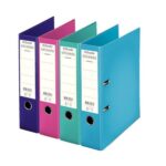 ESSELTE Classeur à levier Chromos Plus, A4, 8 cm, PP, vert menthe – Image 2