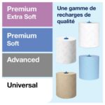 TORK Distributeur pour essuie-mains interfoliés Xpress H2 L30,3 x H44,4 x P10,3cm Blanc semi transparent – Image 2