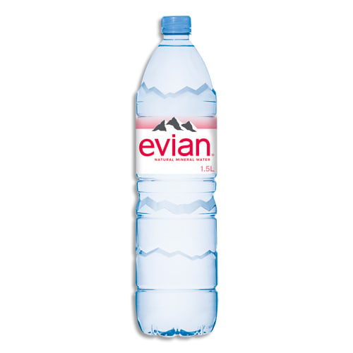 054592_d1-1.jpg EVIAN Bouteille plastique d'eau d'1,5 litre minérale plate – Image 1