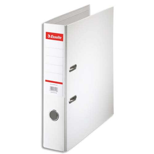 055785_d1.jpg ESSELTE Classeur à levier Standard, A4, 7,5 cm, PP, blanc – Image 1
