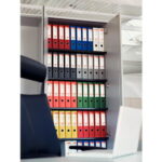 ESSELTE Classeur à levier Standard, A4, 5 cm, PP, bleu foncé – Image 2