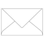 CLAIREFONTAINE Paquet de 20 enveloppes 120g POLLEN 9x14cm. Coloris Blanc